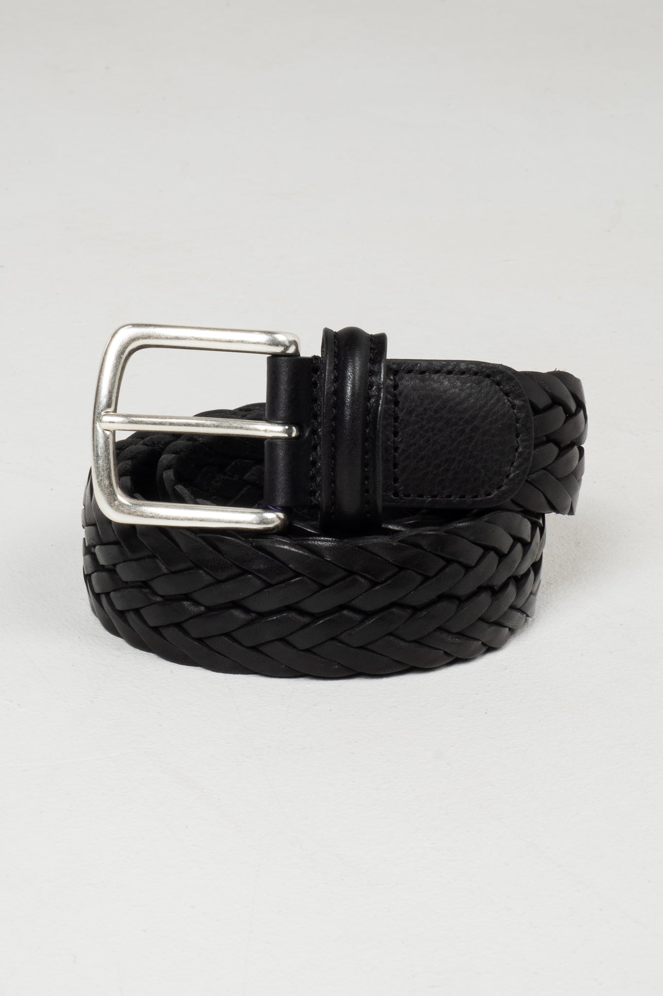 Anderson's Braided Leather Belt - Black – Circle of Friends Shop