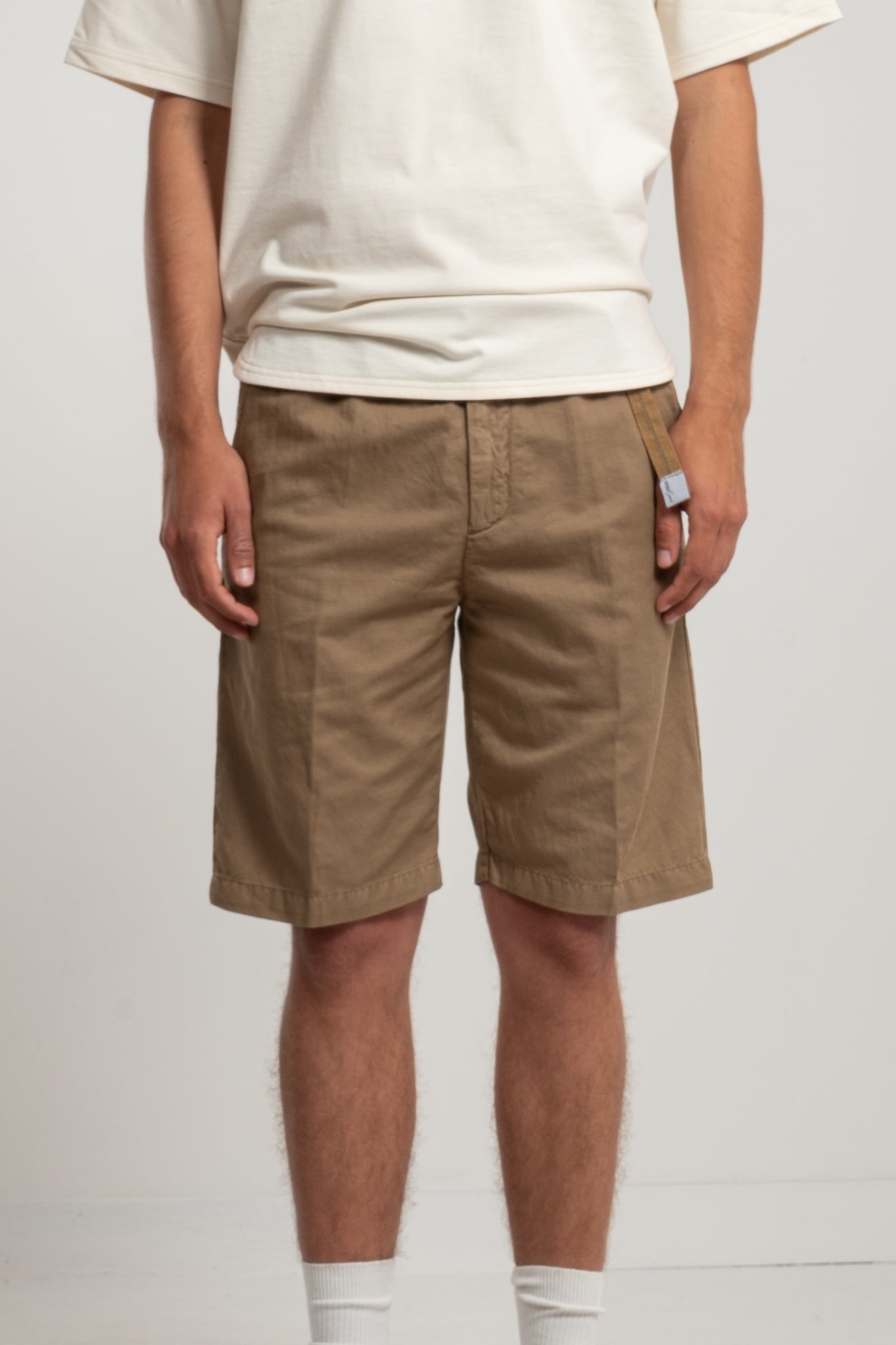 Bermuda Belted Chino Shorts - Khaki