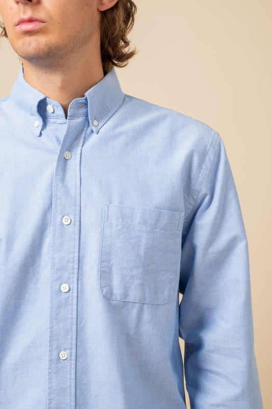 Button Down American Oxford - Light Blue