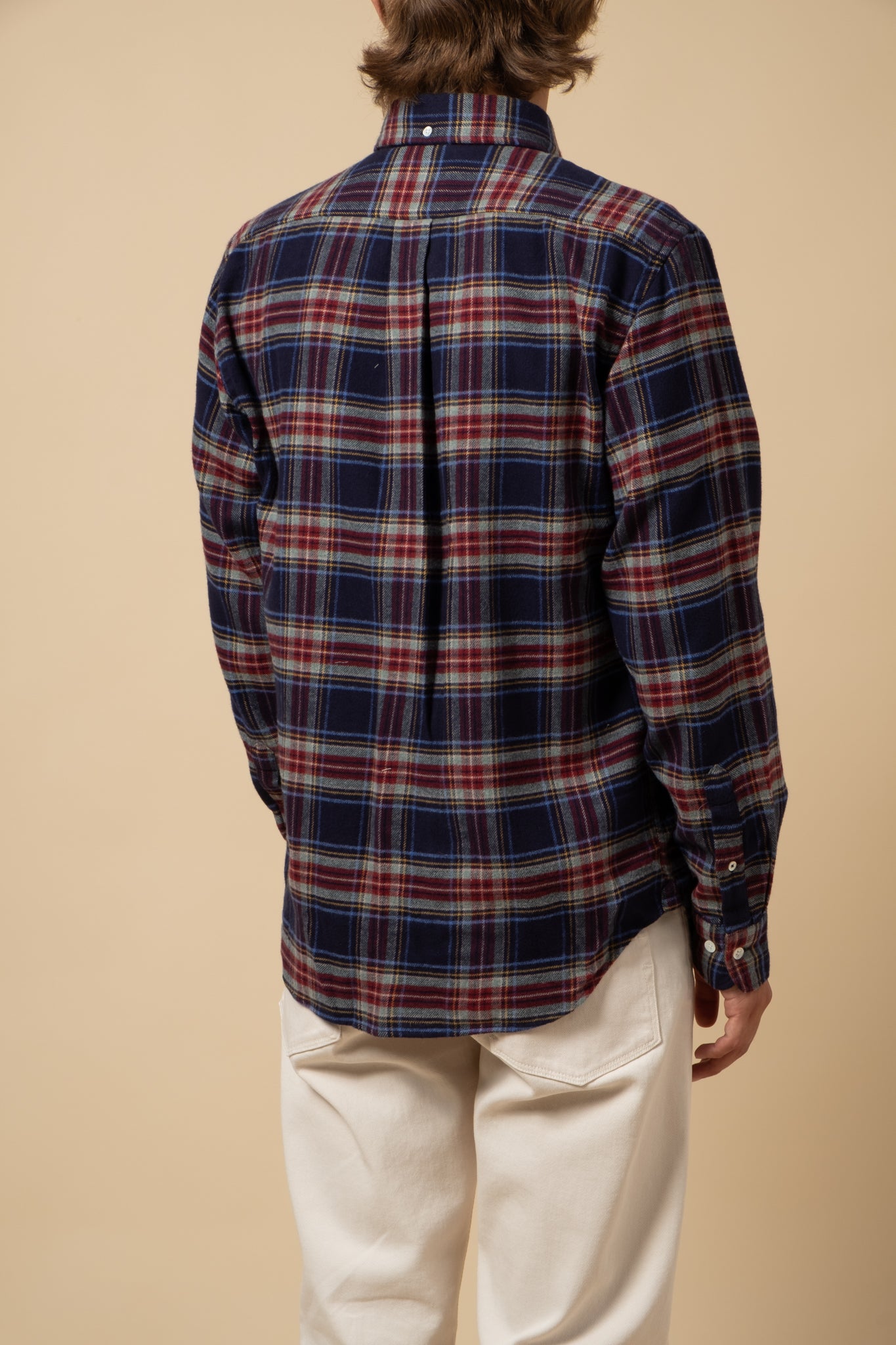 Button Down Flanell - Indigo Plaid