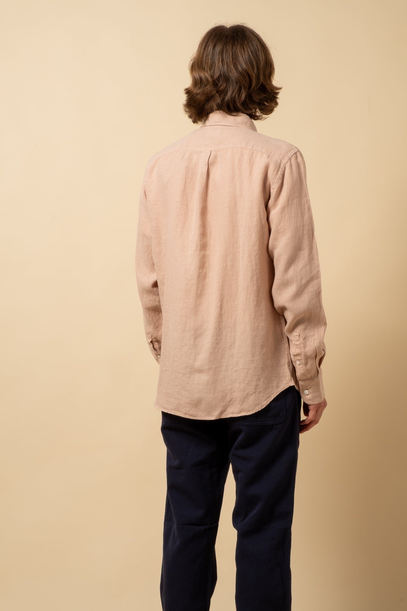 Button Down Pure Linen - Pink