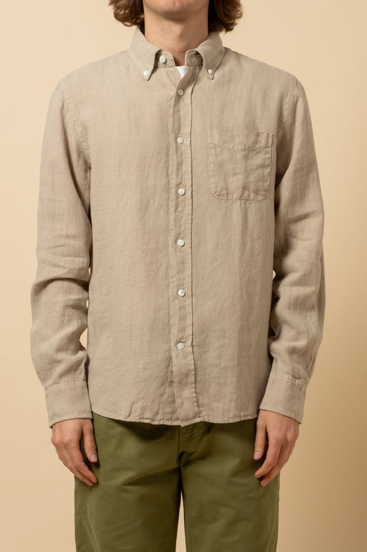 Button Down Pure Linen - Sand