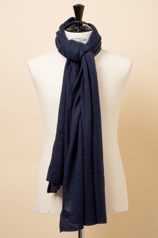 Cashmere Scarf - Navy