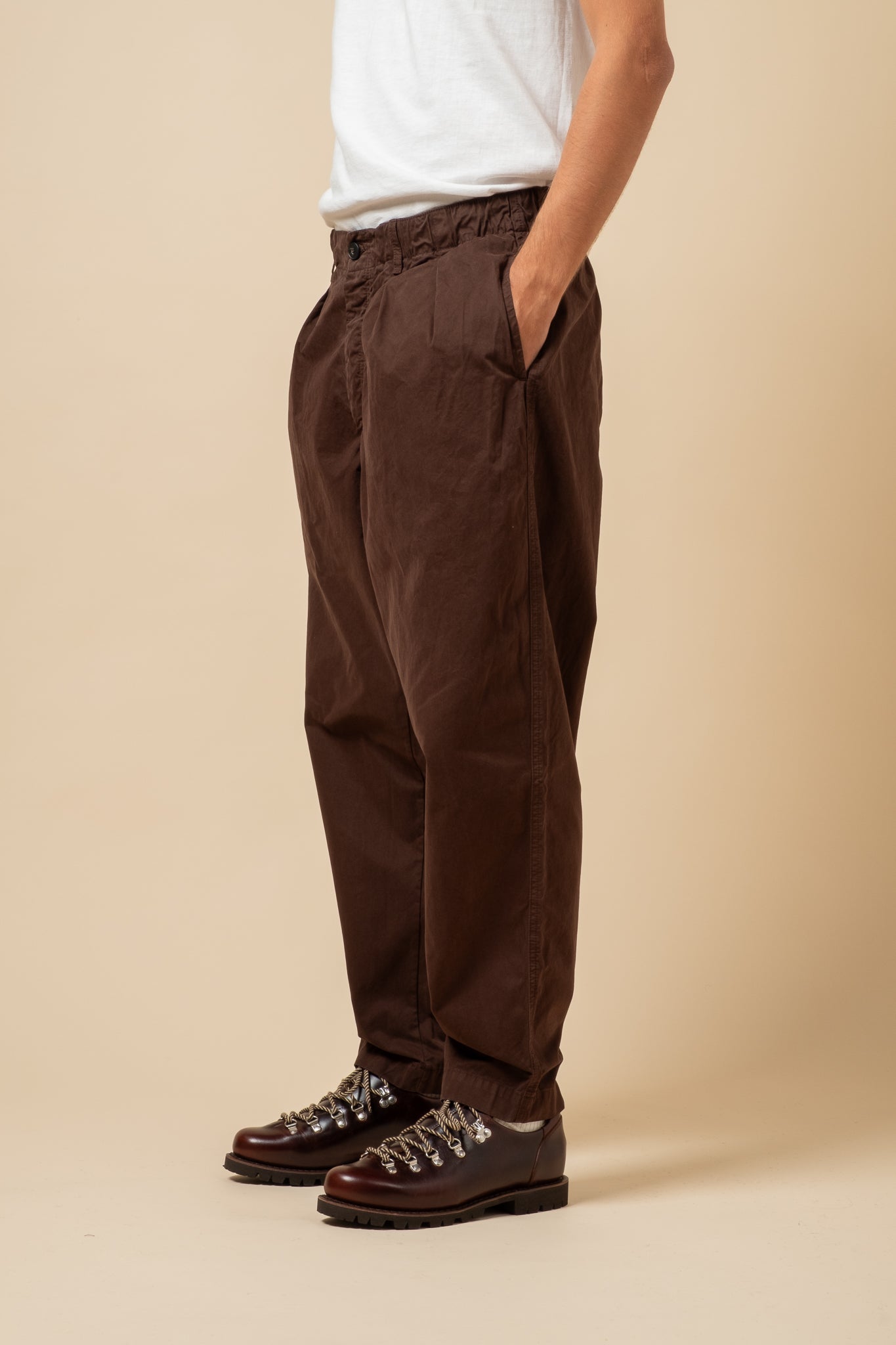 Clyde Pant Cotton Twill - Peat