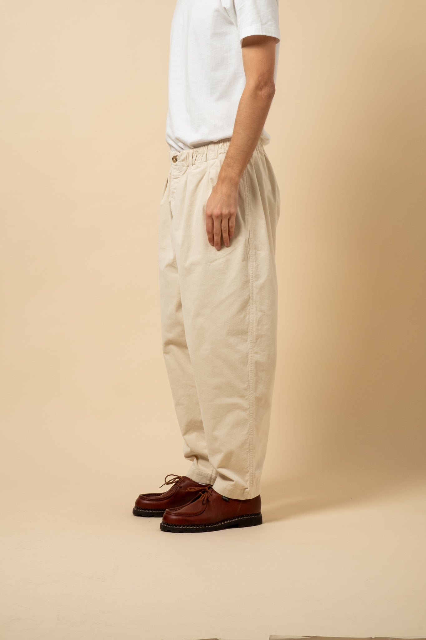 Clyde Pant Fine Corduroy - Ecru