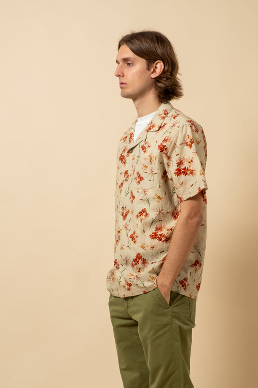 Crammond Shirt Structured Cotton - Floral Print