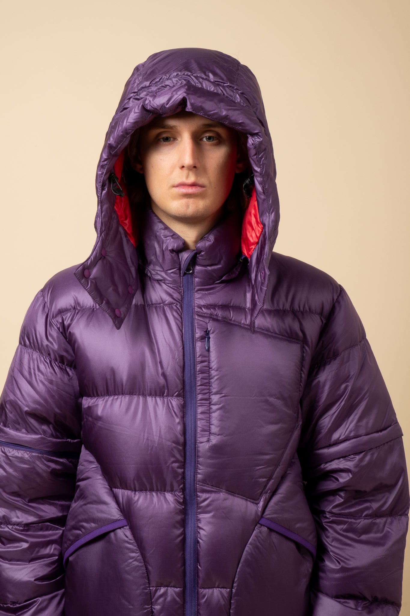 Eitherway Down Jacket - Purple x Red