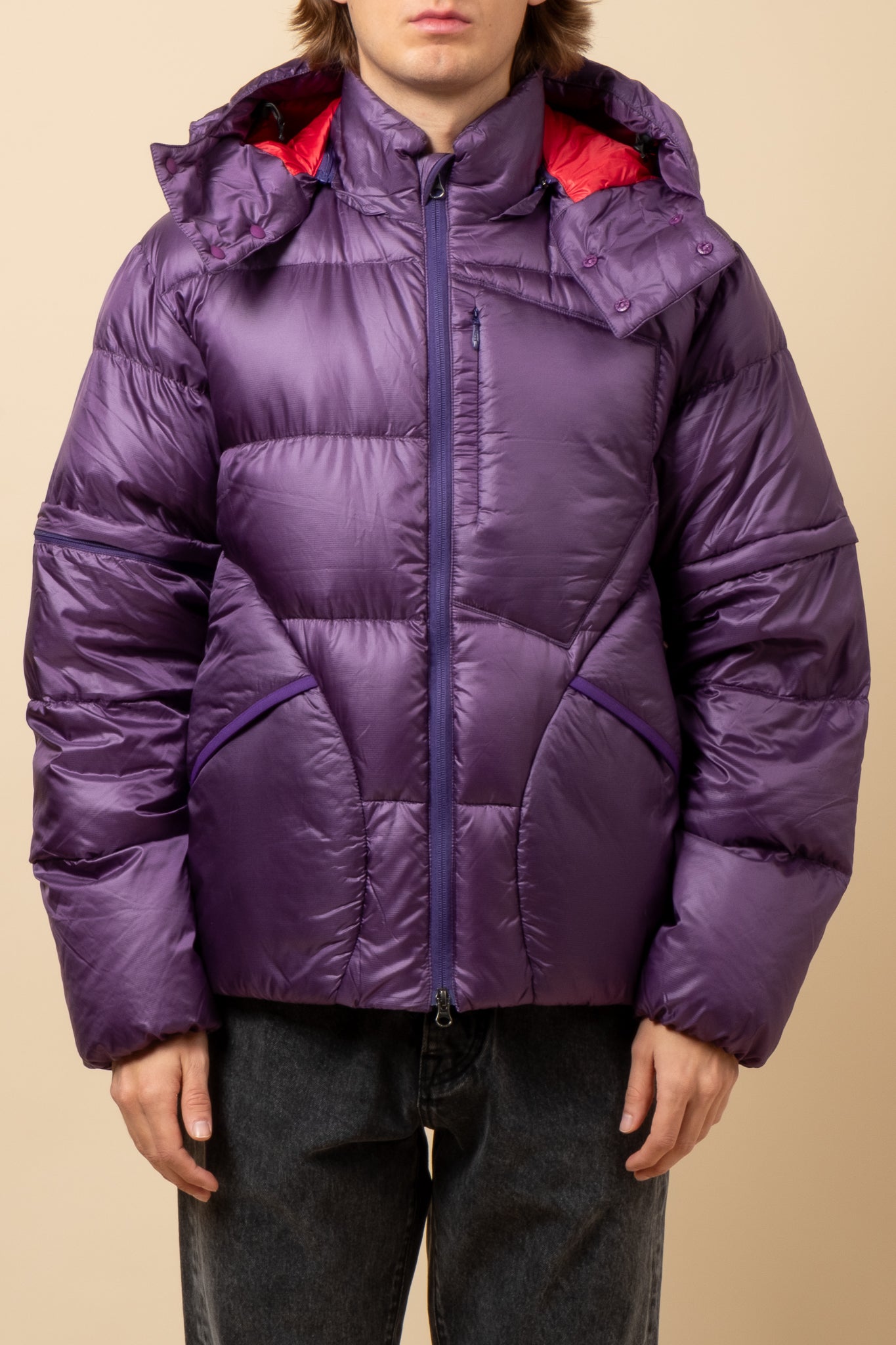 Eitherway Down Jacket - Purple x Red