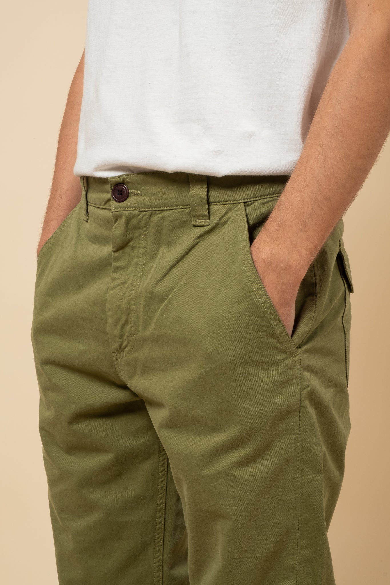 Fatigue Pants Double Twisted Twill - Moss Green