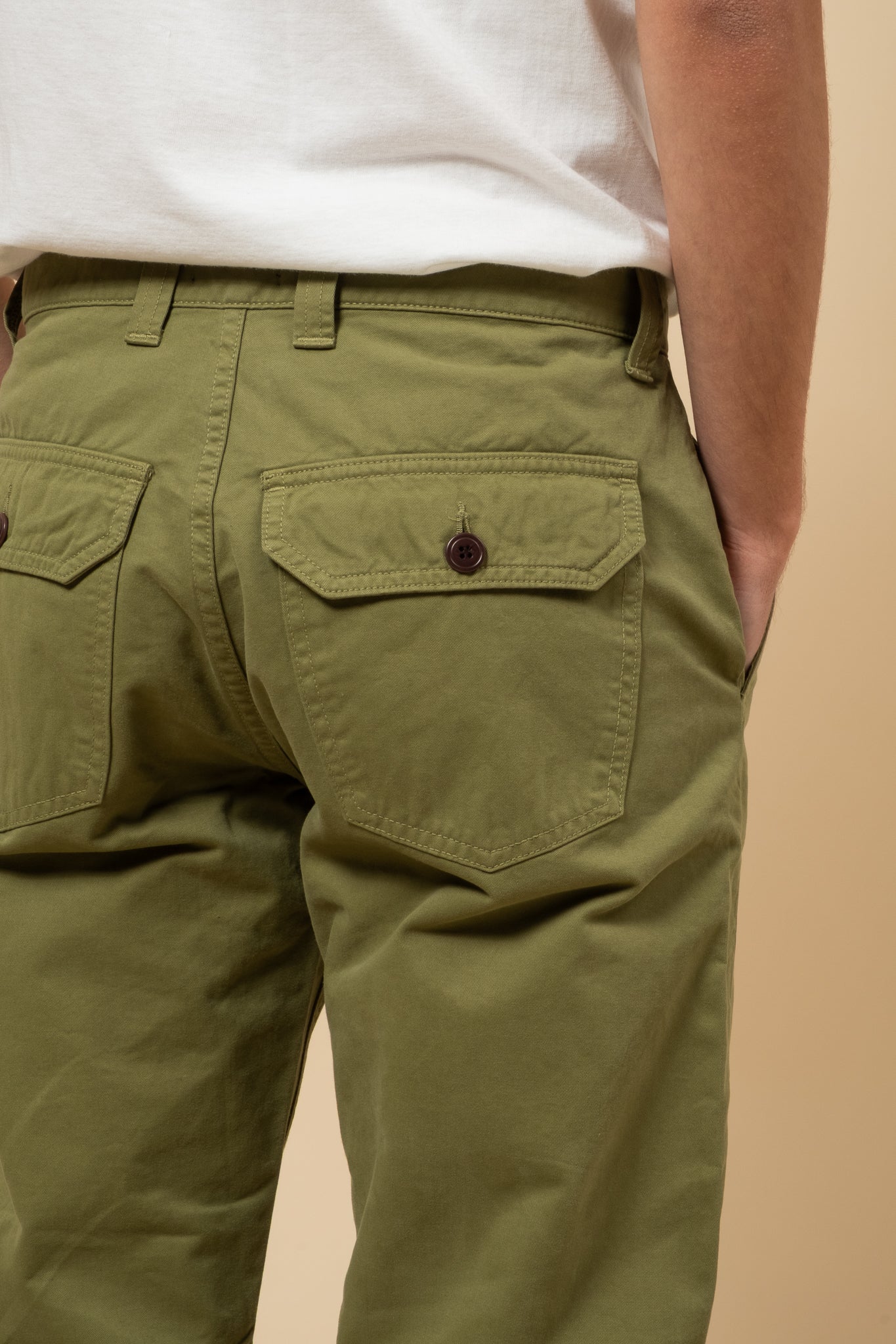 Fatigue Pants Double Twisted Twill - Moss Green