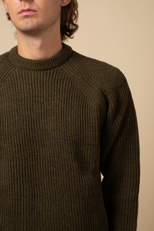 Ford Merino Crewneck - Olive