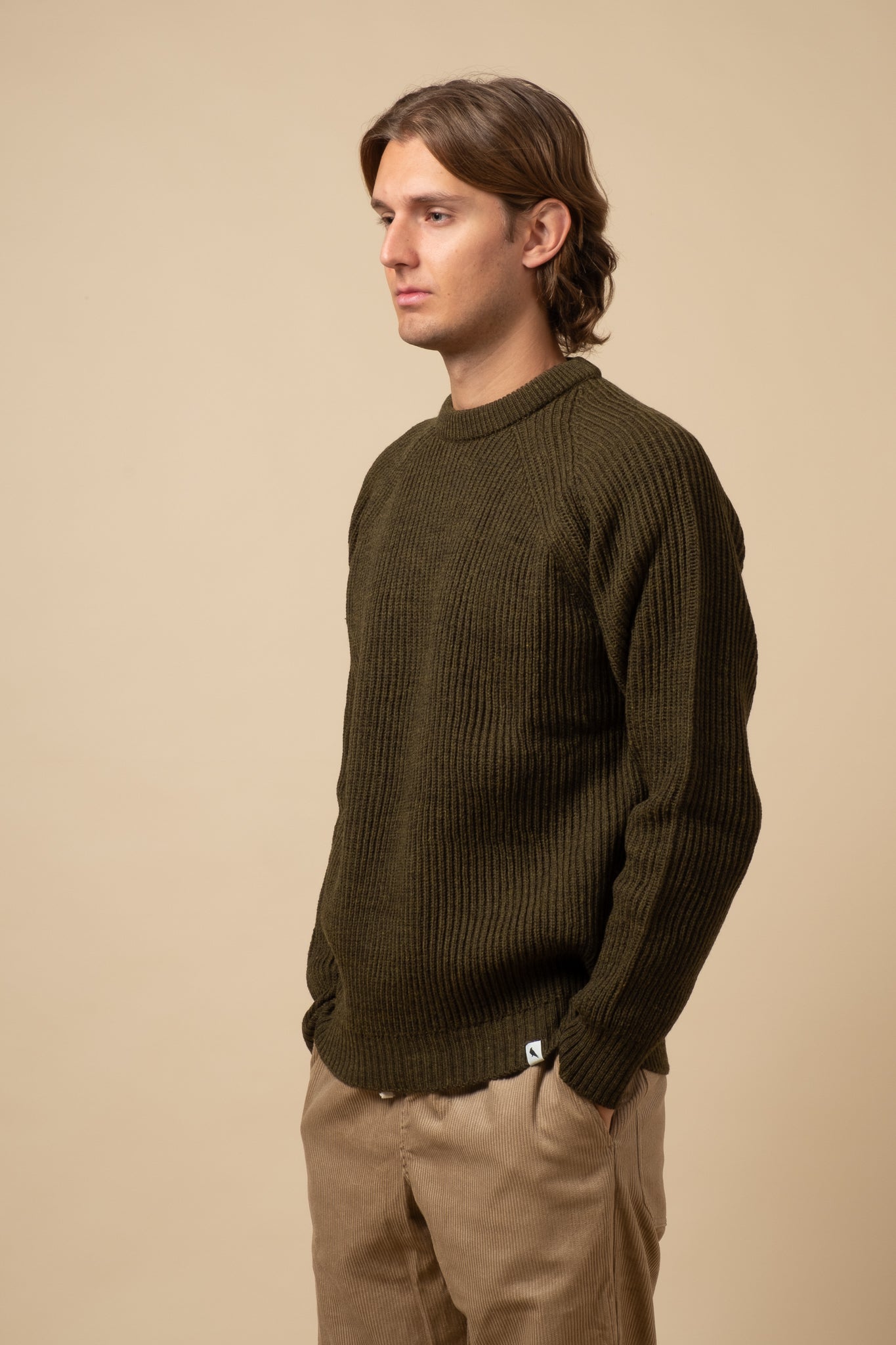 Ford Merino Crewneck - Olive