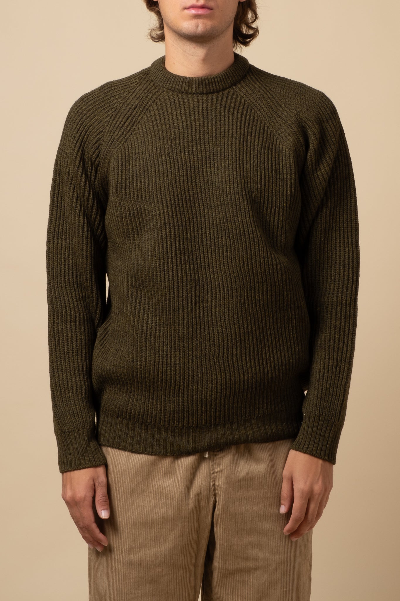 Ford Merino Crewneck - Olive