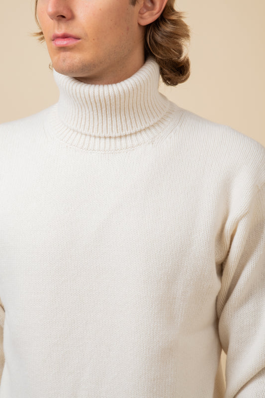 Good Basics Merino Cashmere Turtleneck - Nature