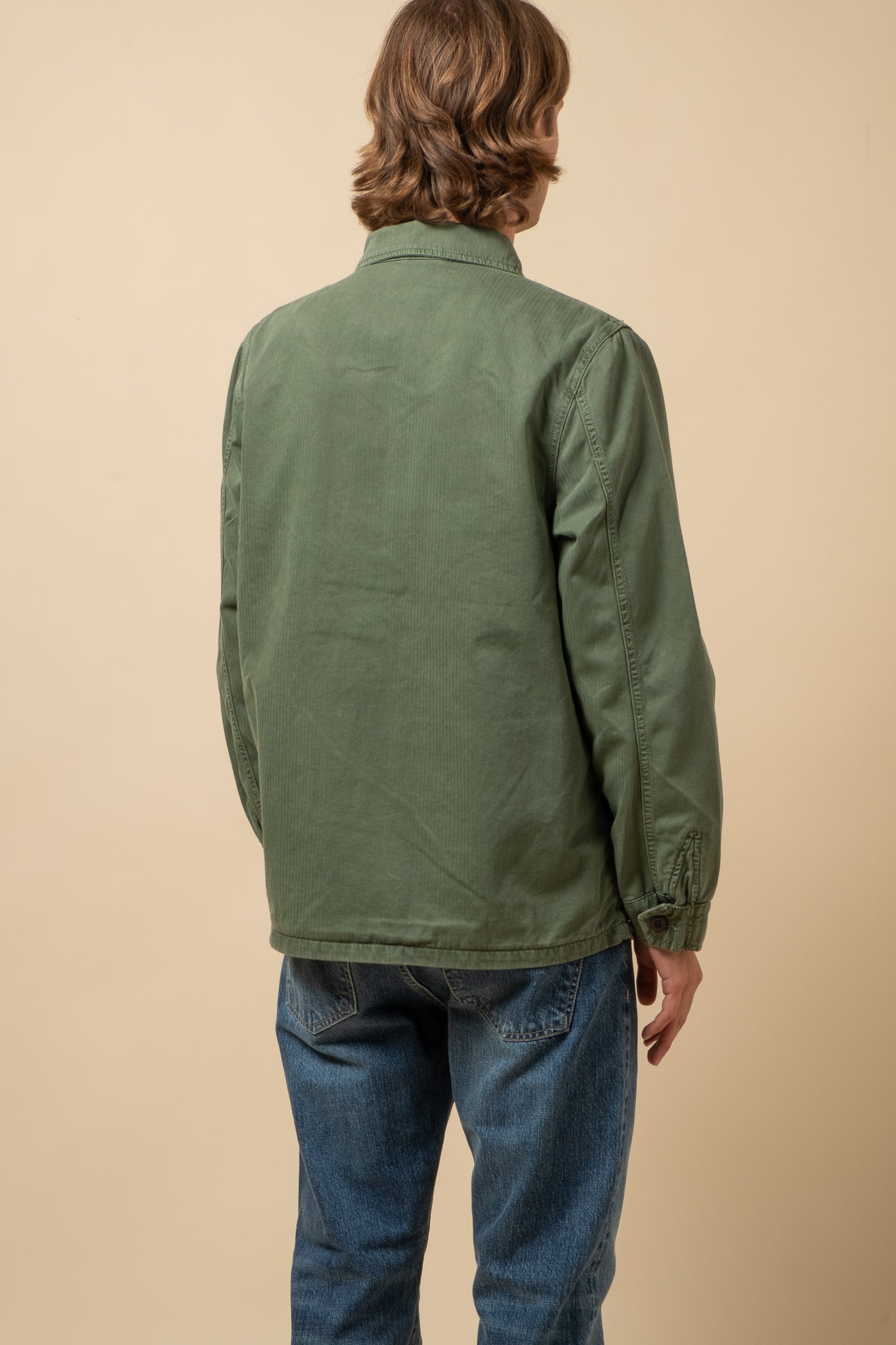 Herringbone Field Jacket - Army Green