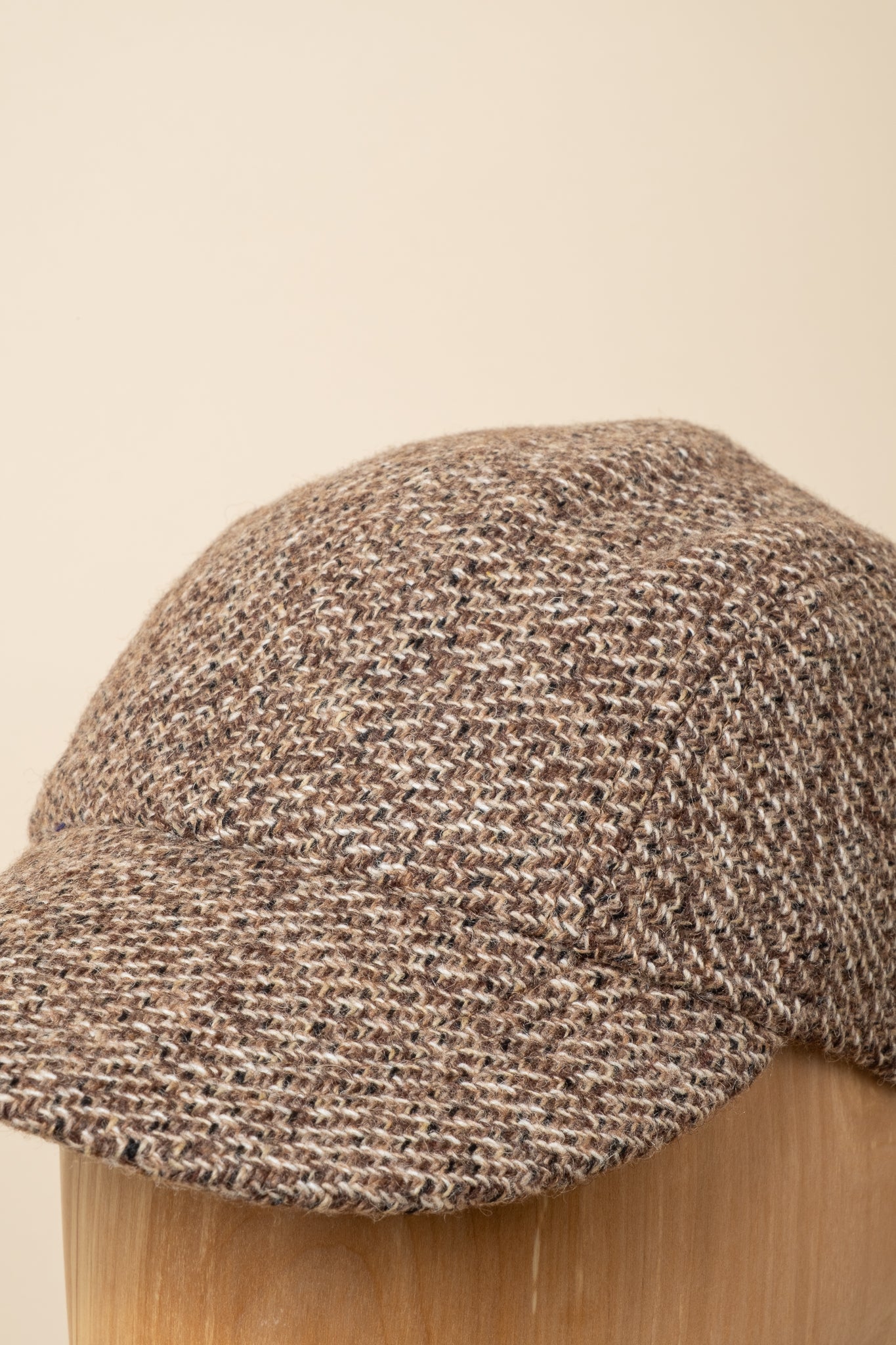 Kyoto Cap Wool Tweed - Brown