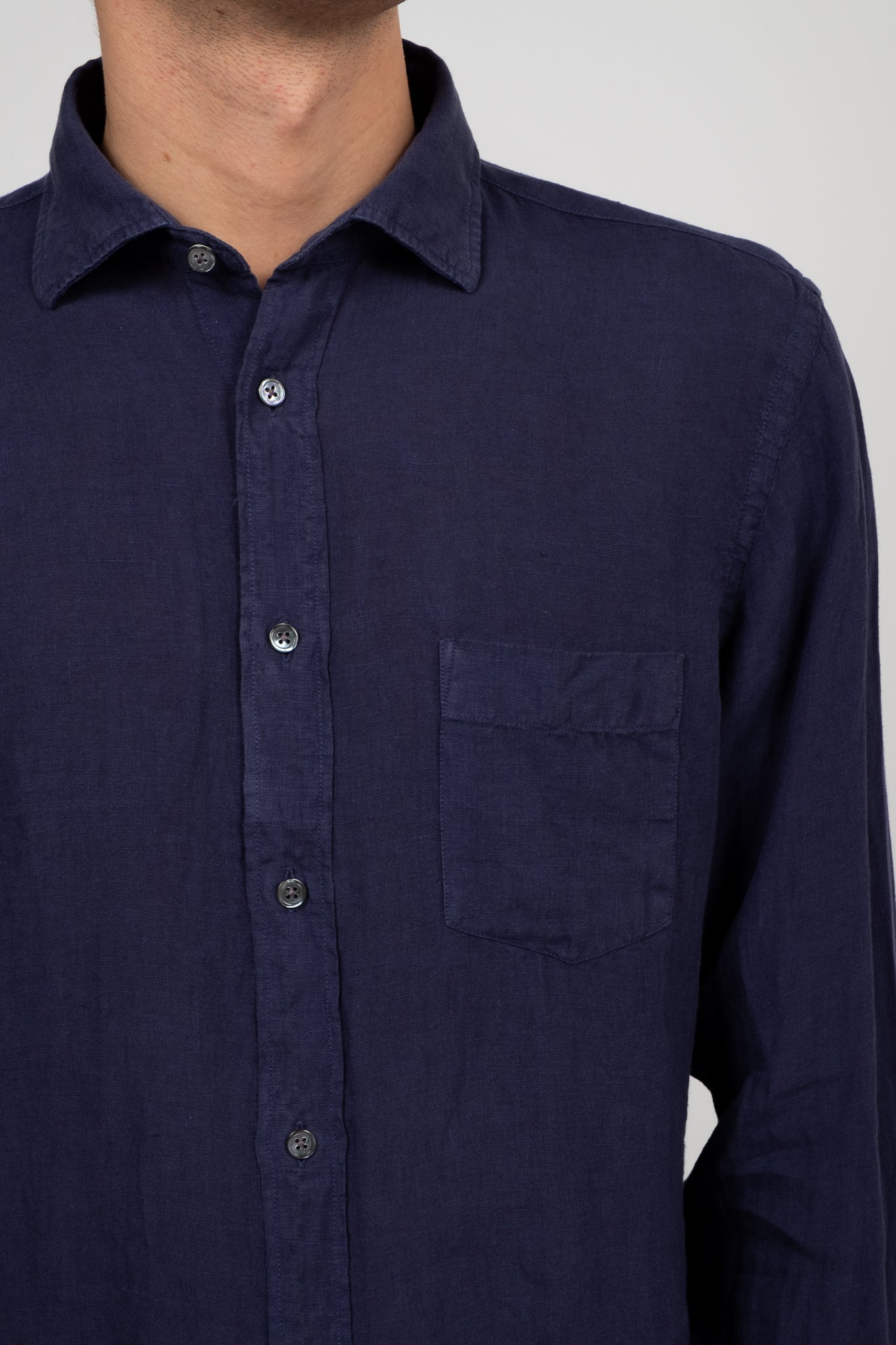 Linen Shirt - Deep Blue