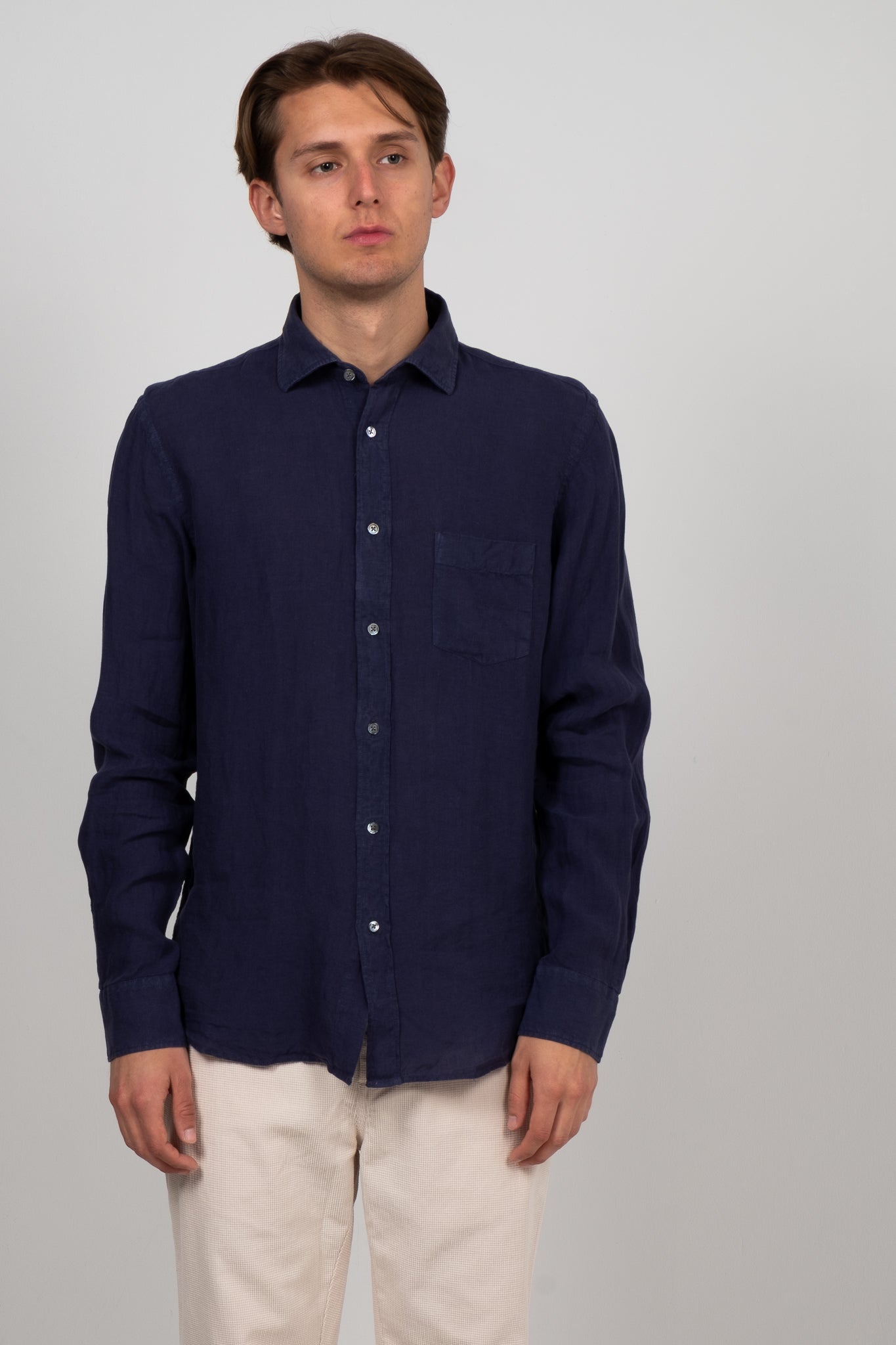 Linen Shirt - Deep Blue