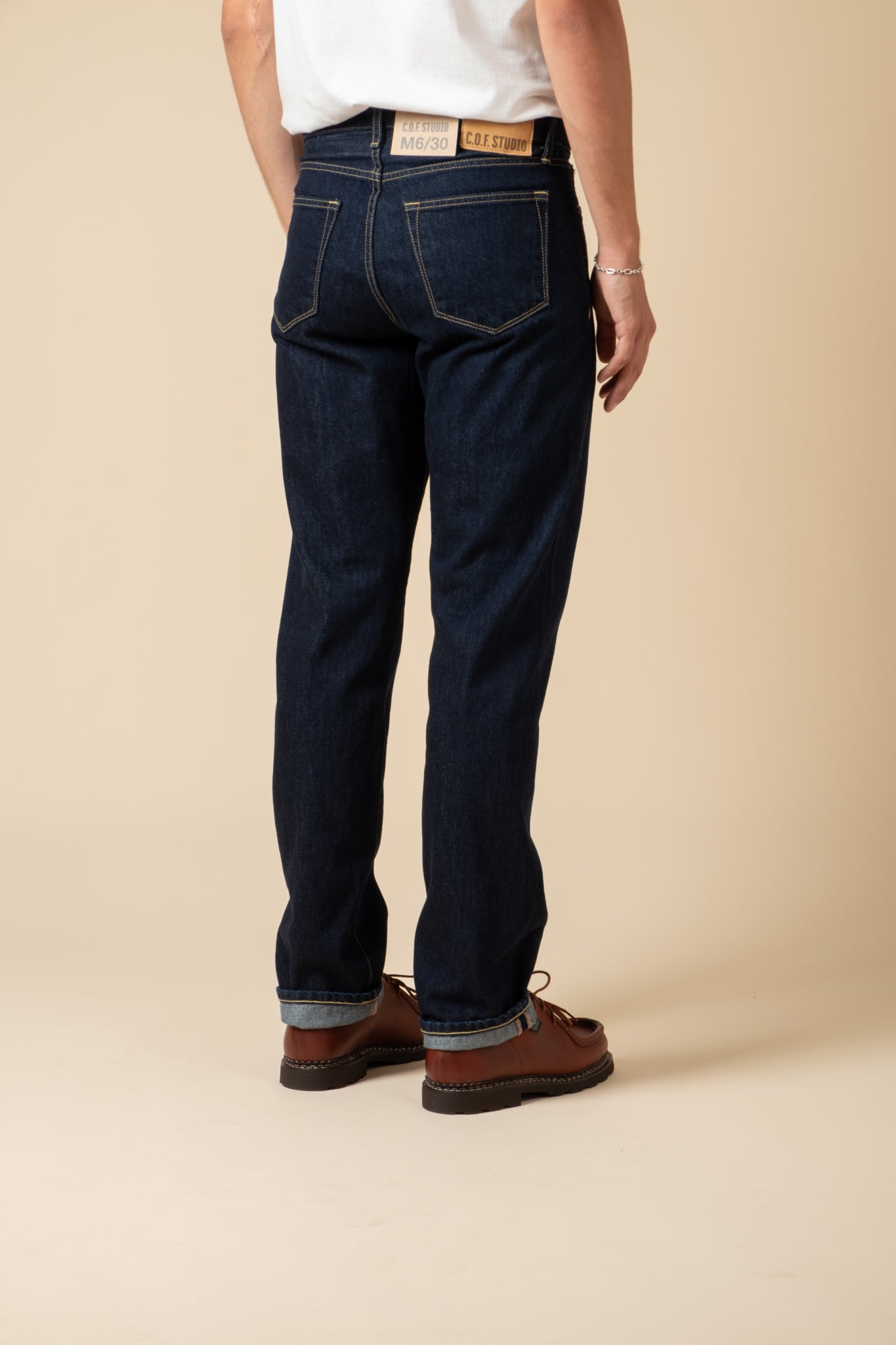 M6 13oz RG Cotton Deep Indigo - Rinsed