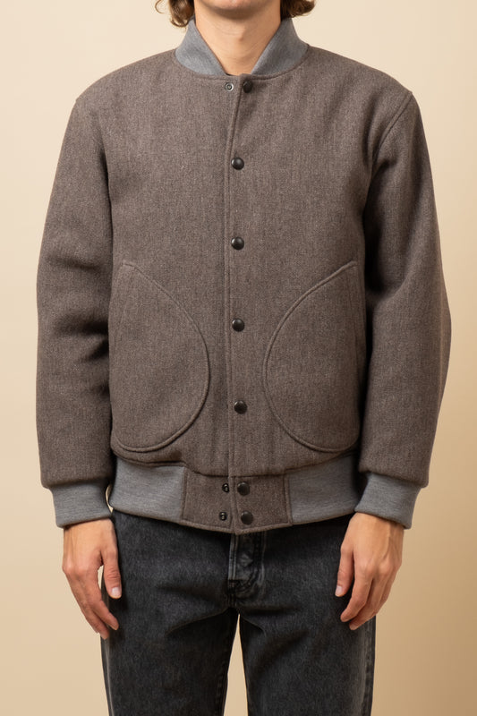 Melton Award Jacket - Sepia