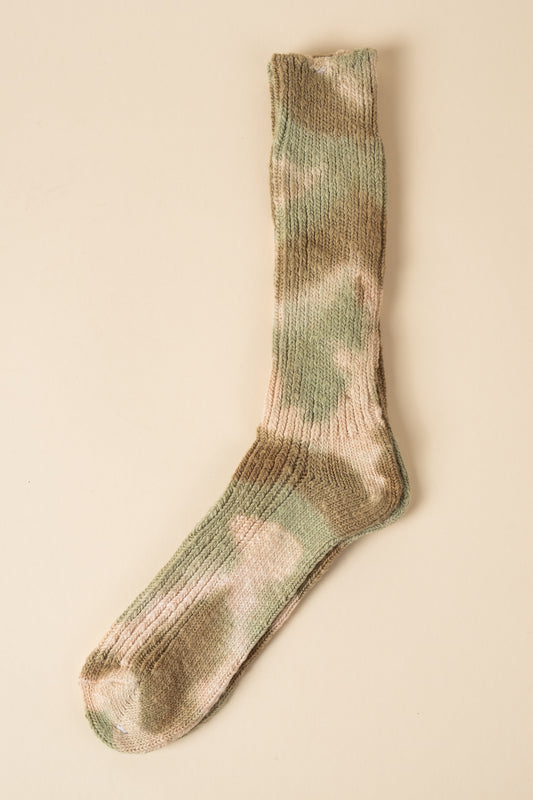 Organic Cotton Dyed Crew - Olive Green