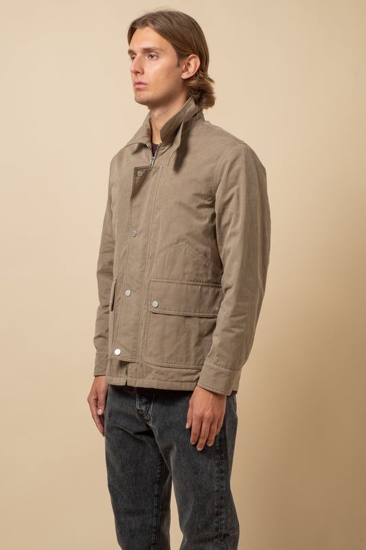 Padded Work Jacket - Beige