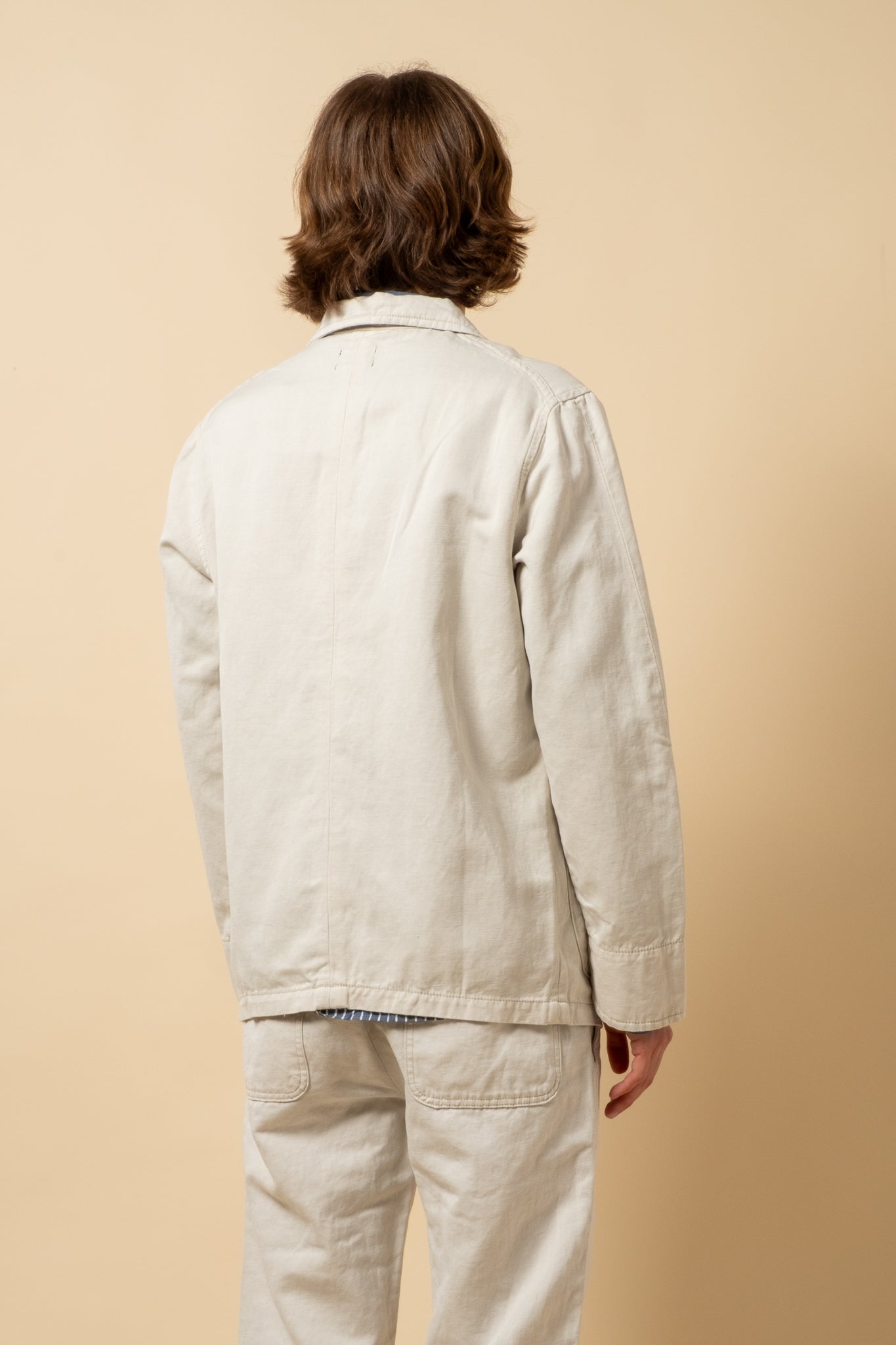 Painter Jacket Light Cotton Linen - Ecru