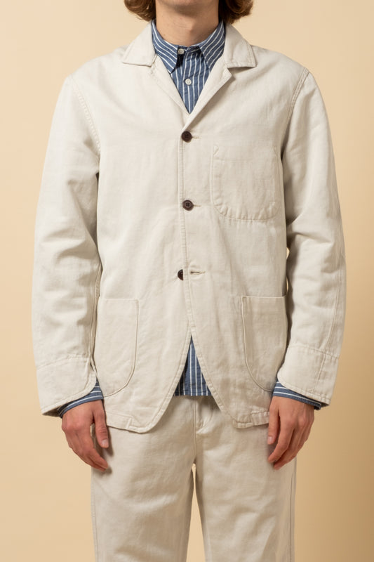 Painter Jacket Light Cotton Linen - Ecru