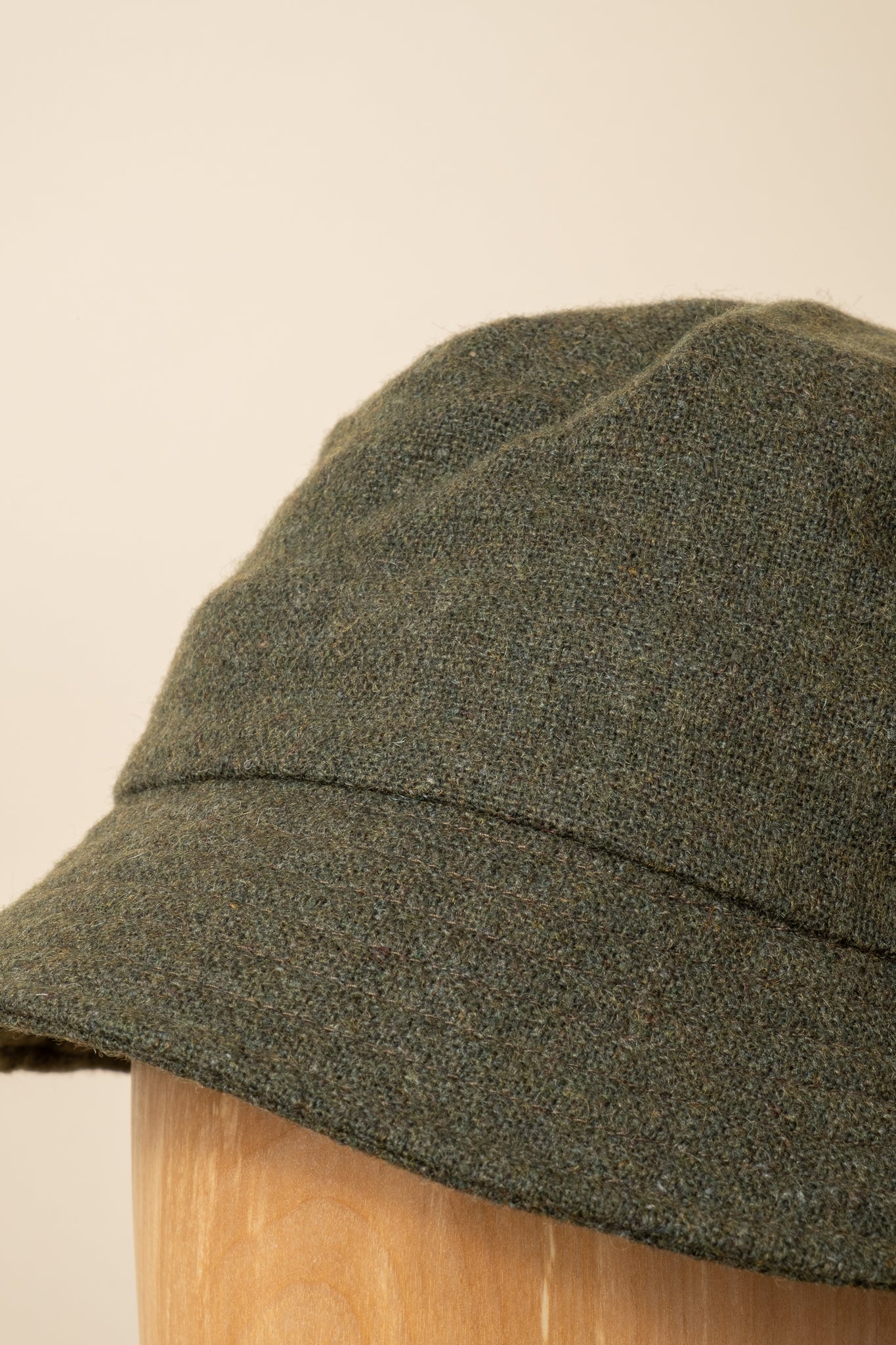 Recycled Wool Rip Stop Bucket Hat - Olive