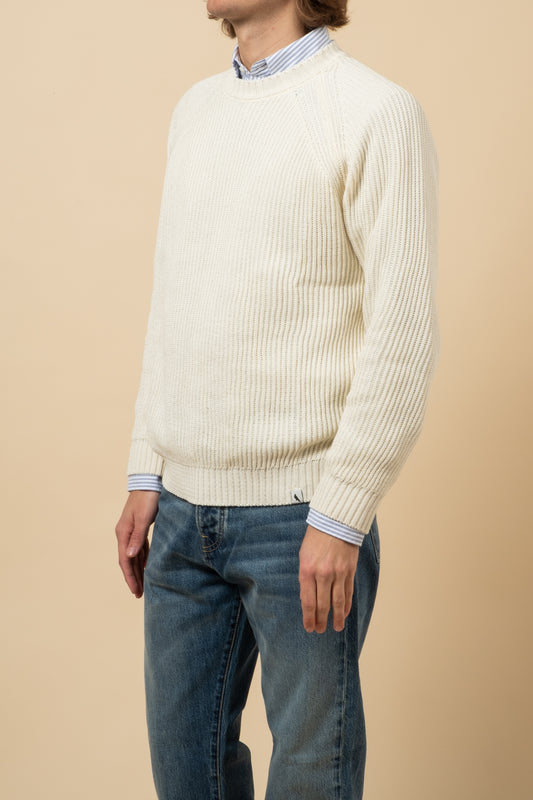 Roundneck Sweater - White