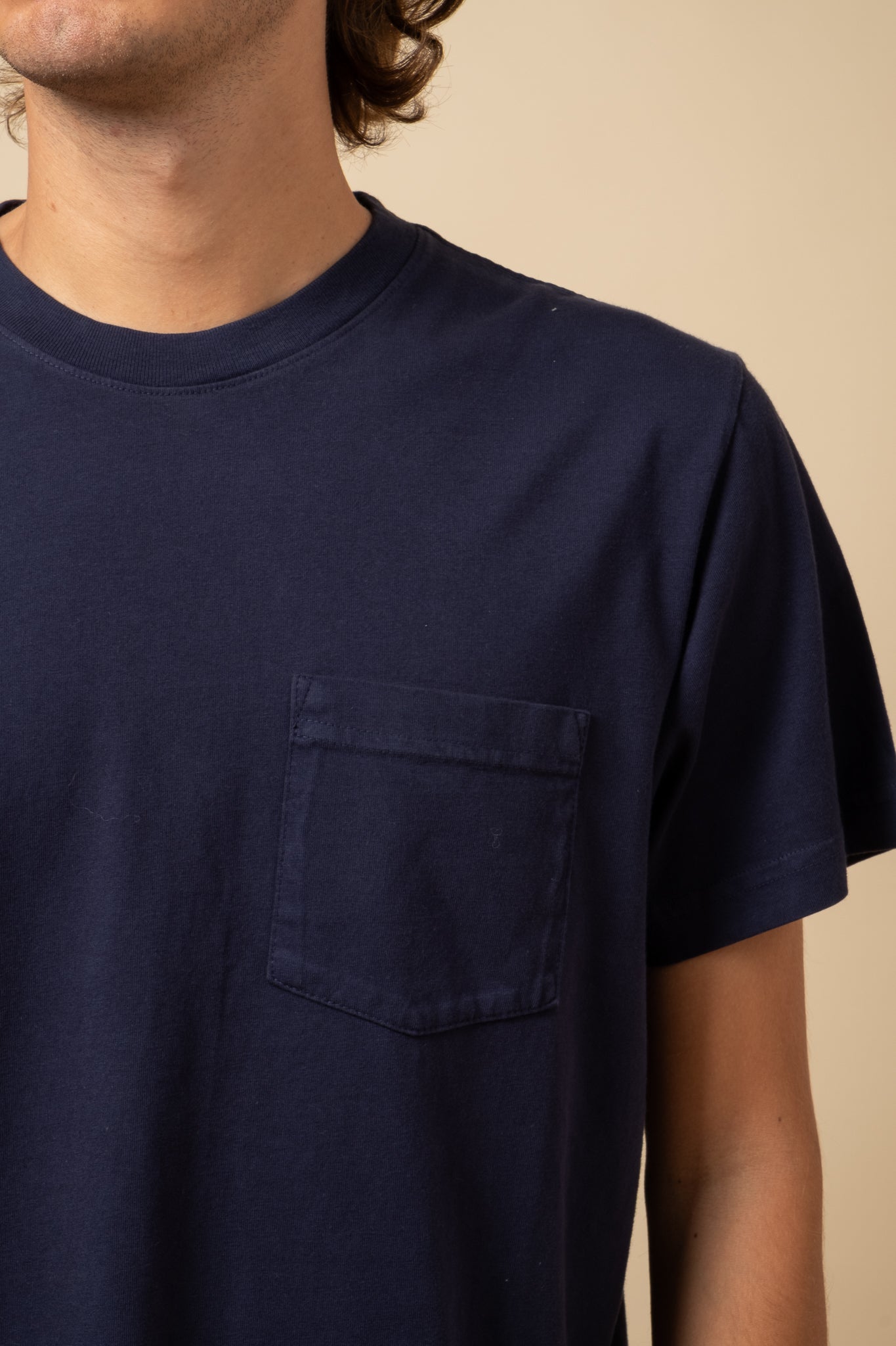 Short Sleeve Pocket Tee - Navy