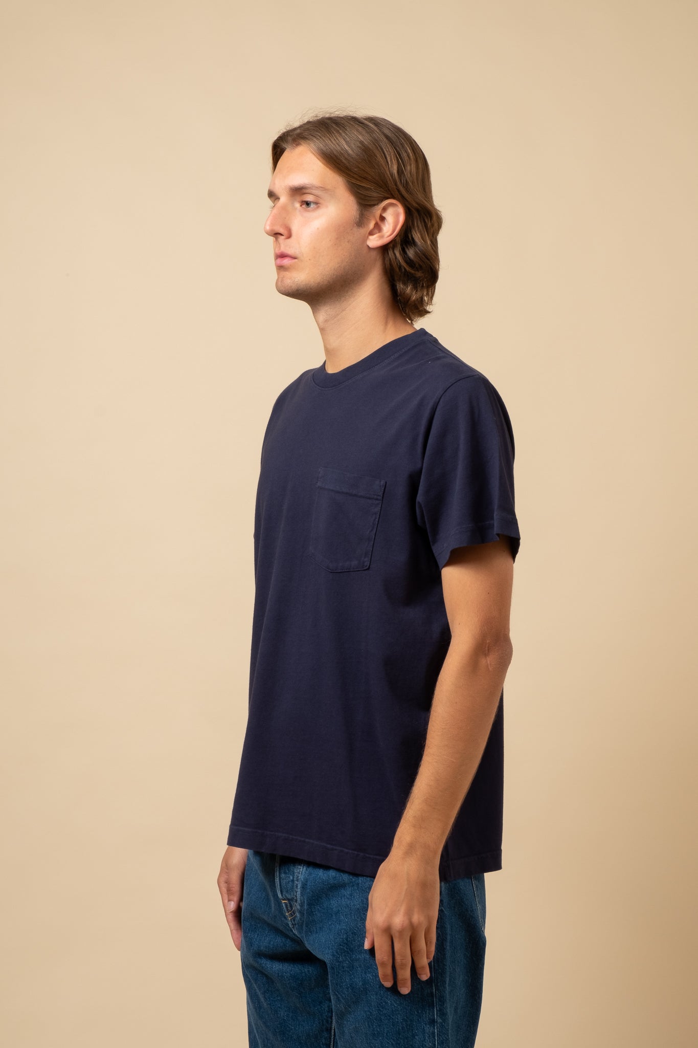 Short Sleeve Pocket Tee - Navy