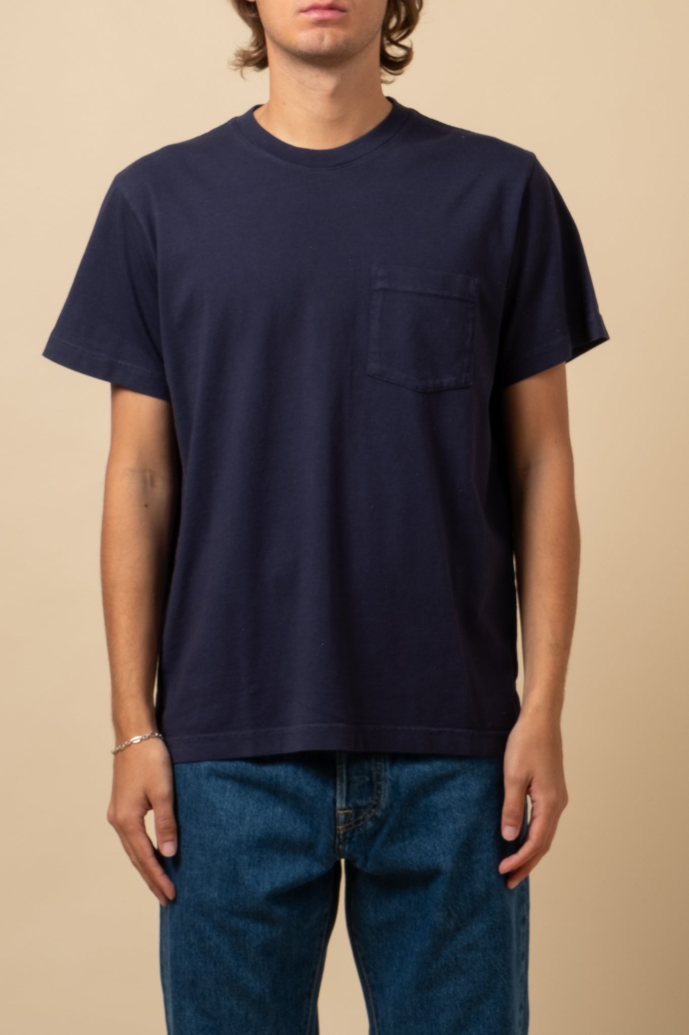 Short Sleeve Pocket Tee - Navy