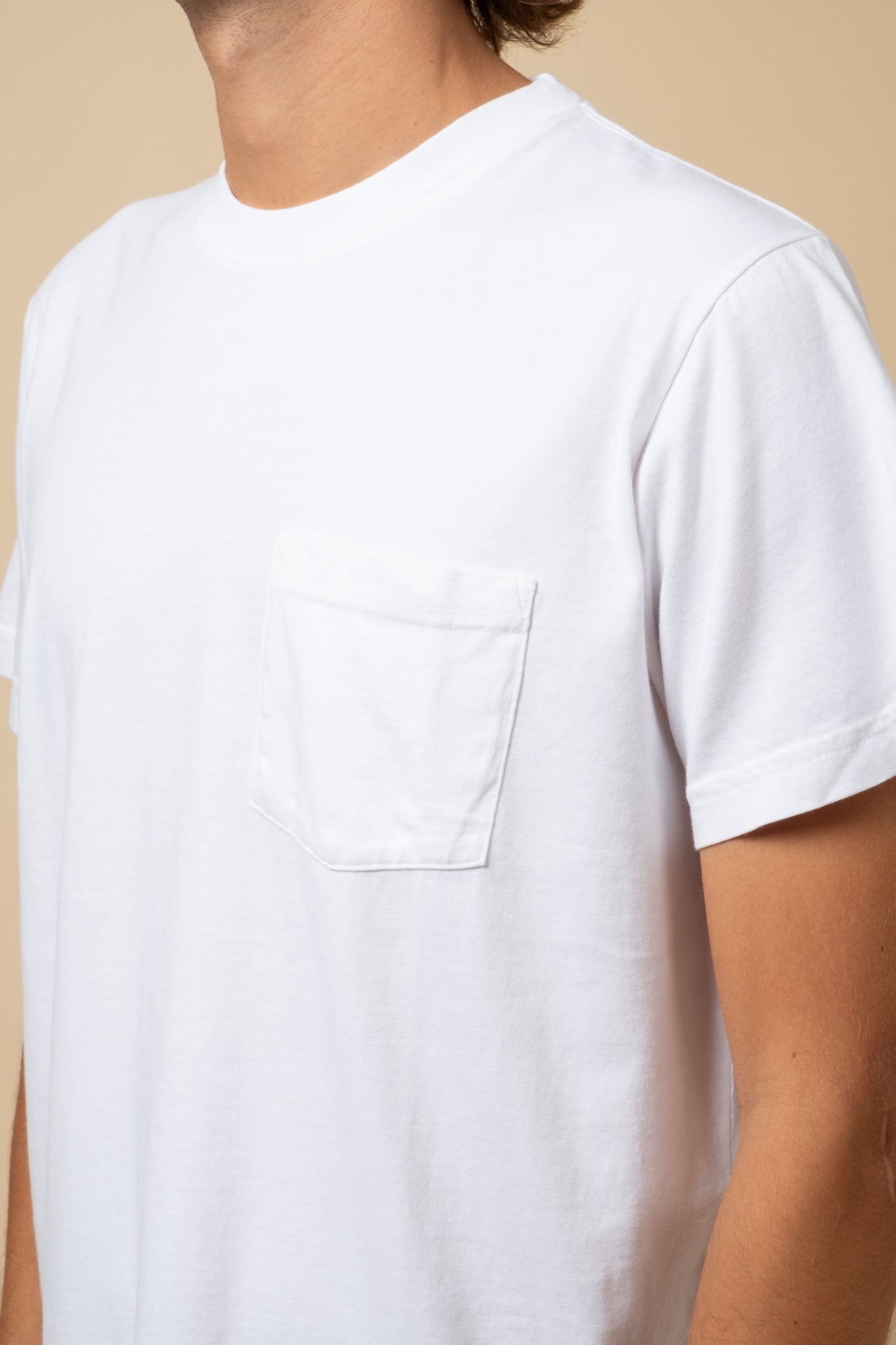 Short Sleeve Pocket Tee - White