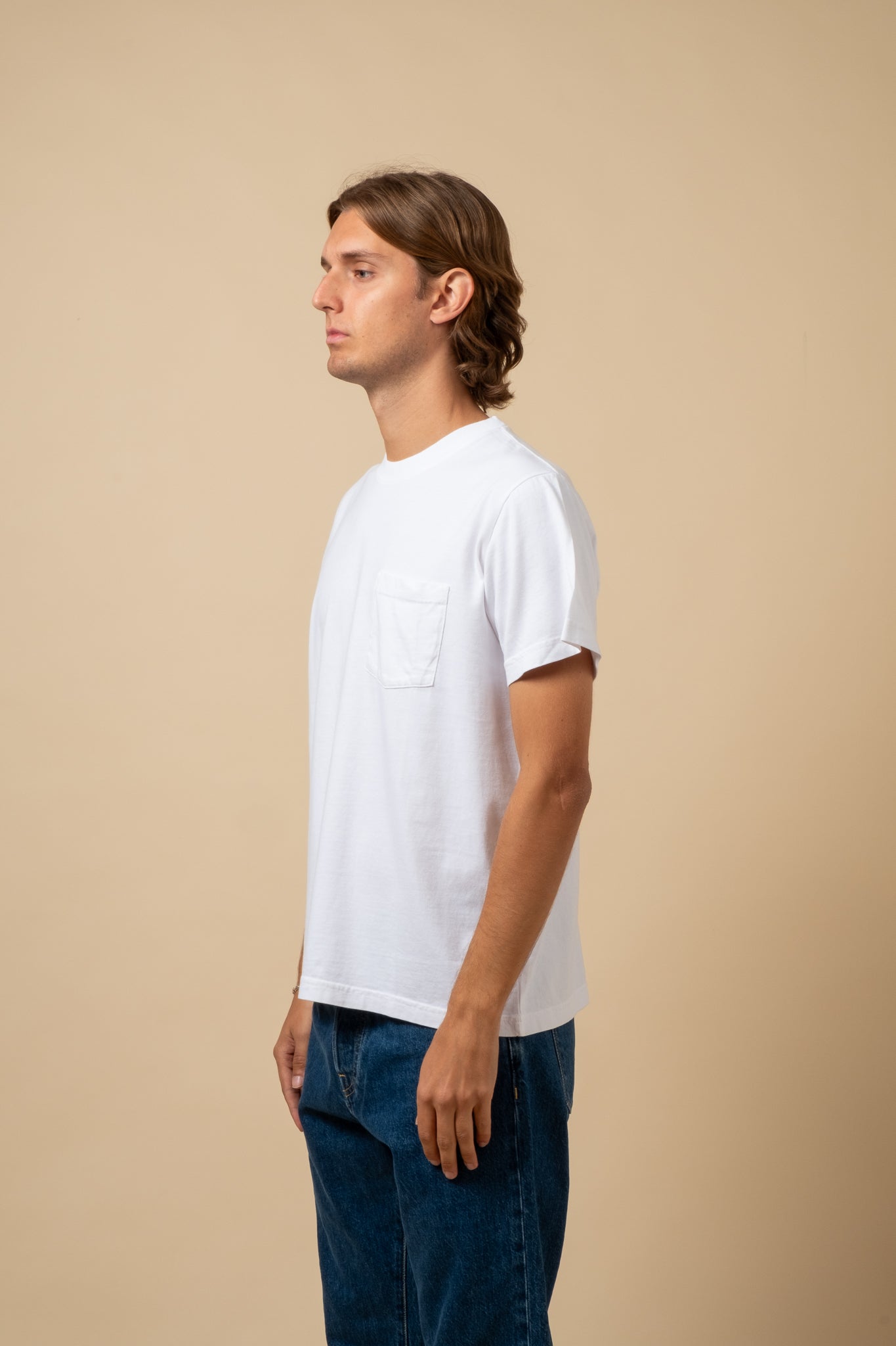 Short Sleeve Pocket Tee - White