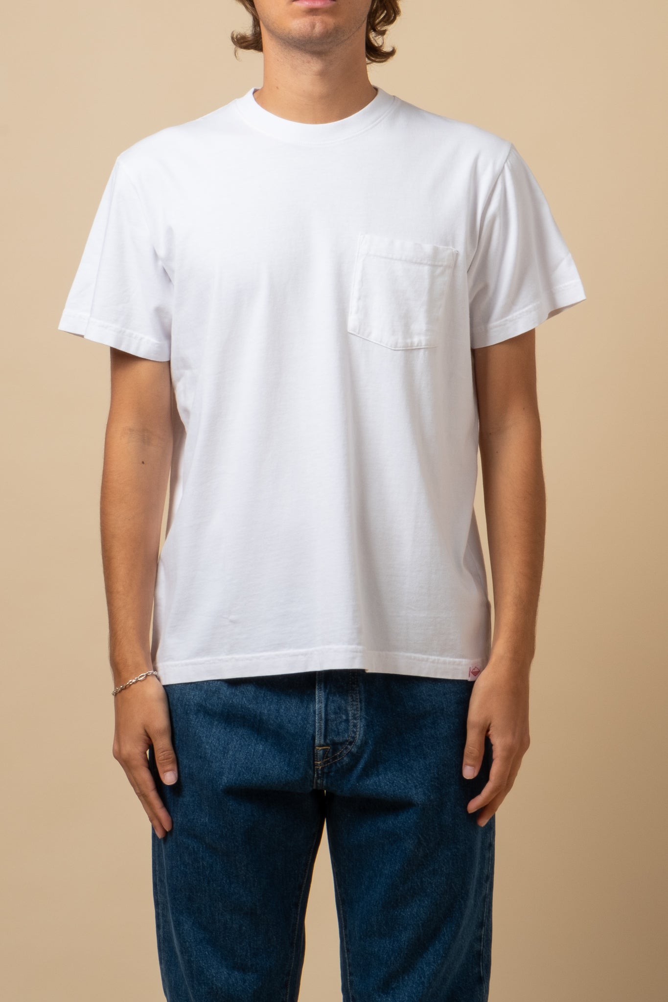 Short Sleeve Pocket Tee - White