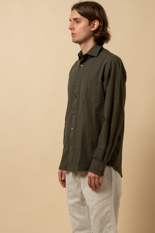 Standard Shirt Maui Stripe - Pine Green