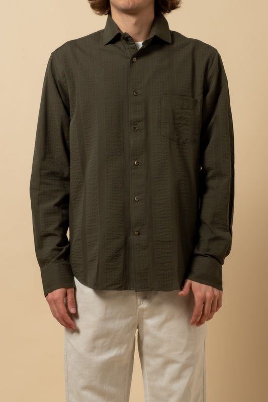 Standard Shirt Maui Stripe - Pine Green