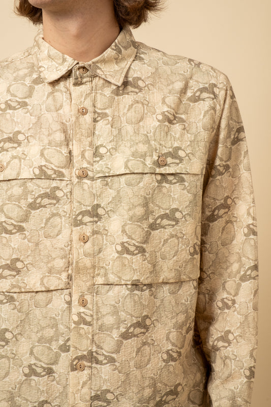 Taymount Overshirt - Marble Print