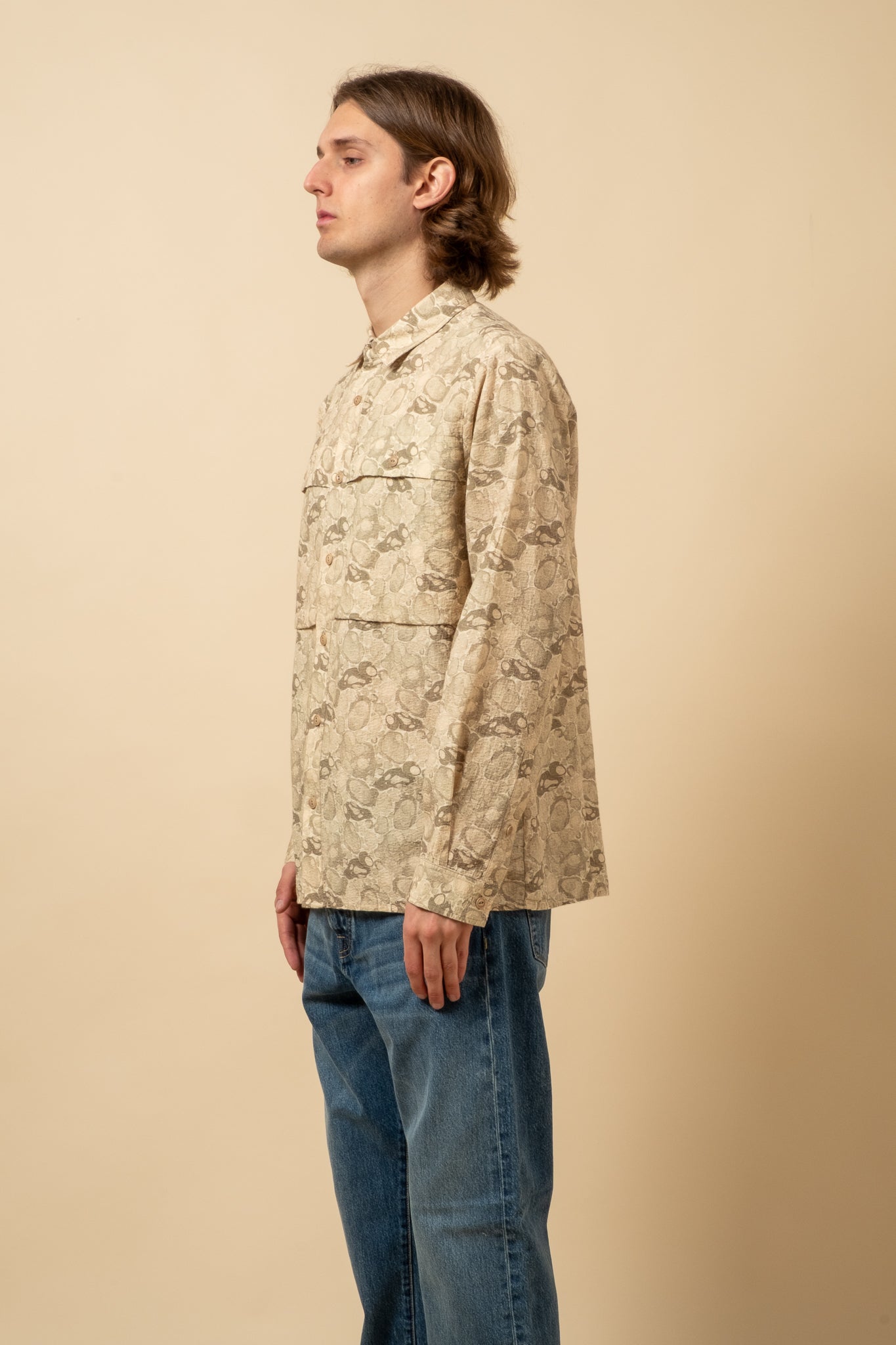 Taymount Overshirt - Marble Print