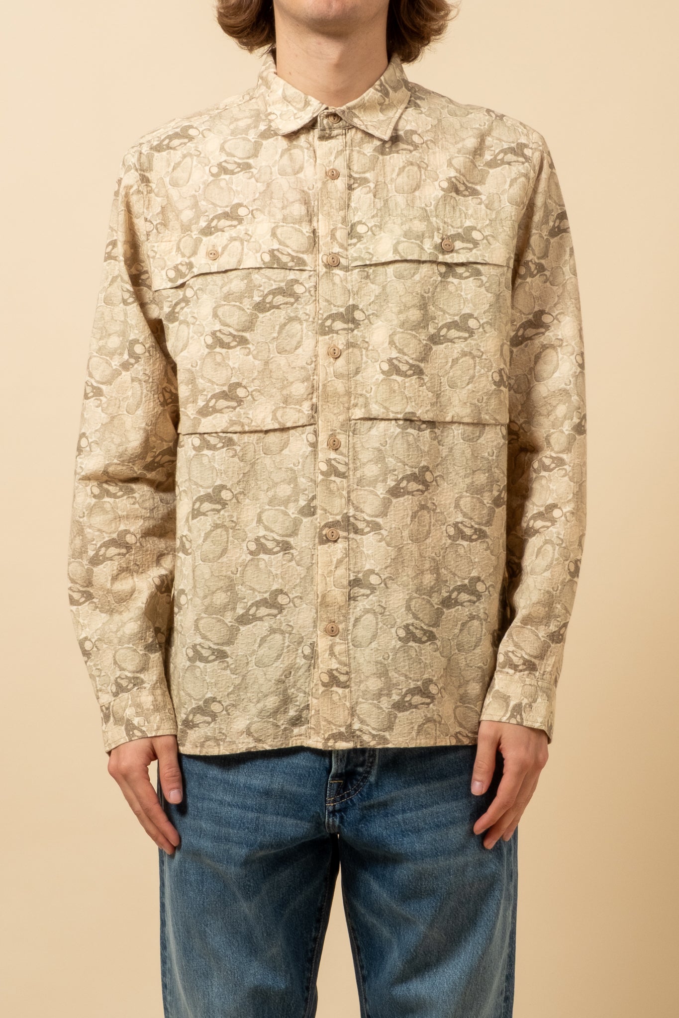 Taymount Overshirt - Marble Print