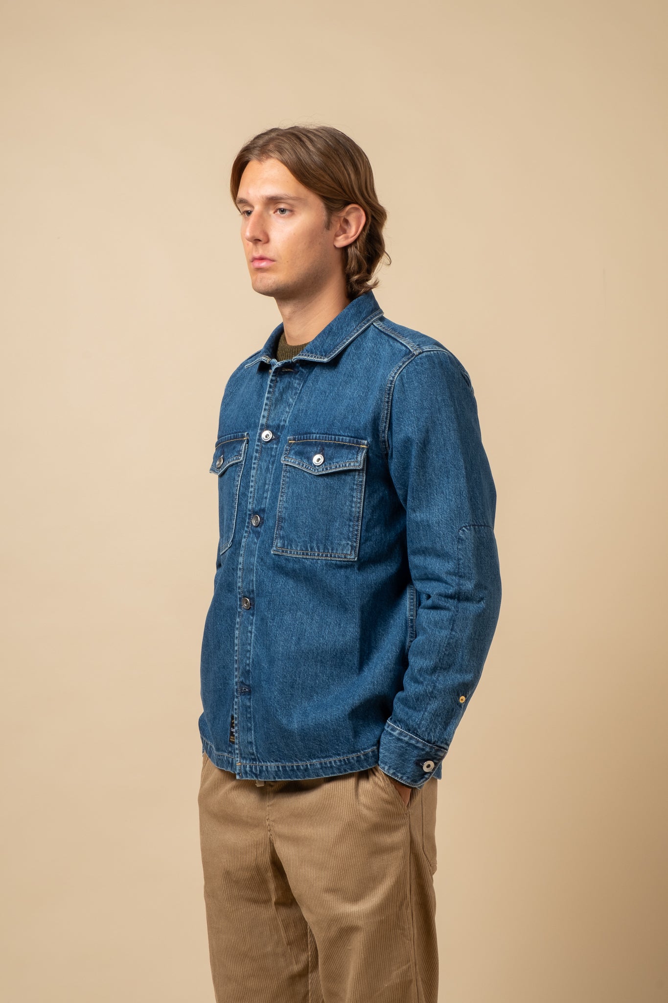 Trucker Shirt 13oz RG Cotton Deep Indigo - 6x Wash