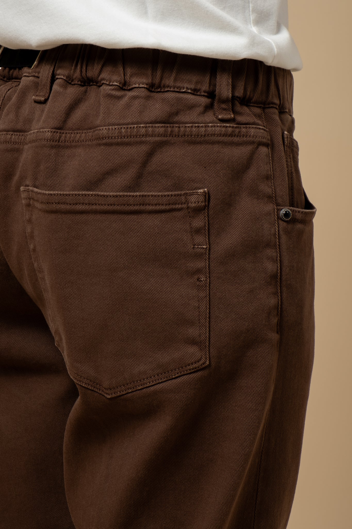 Twill 5 Pocket Trousers - Café