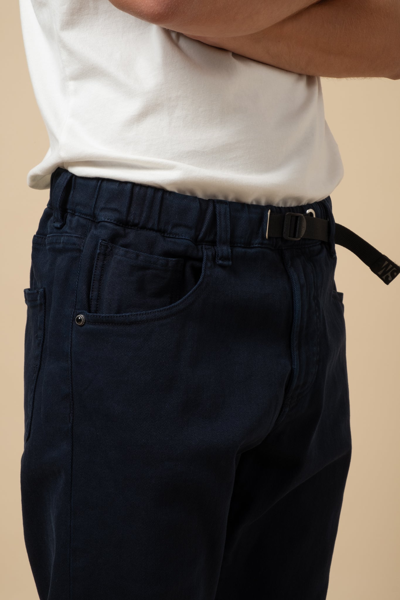 Twill 5 Pocket Trousers - Navy