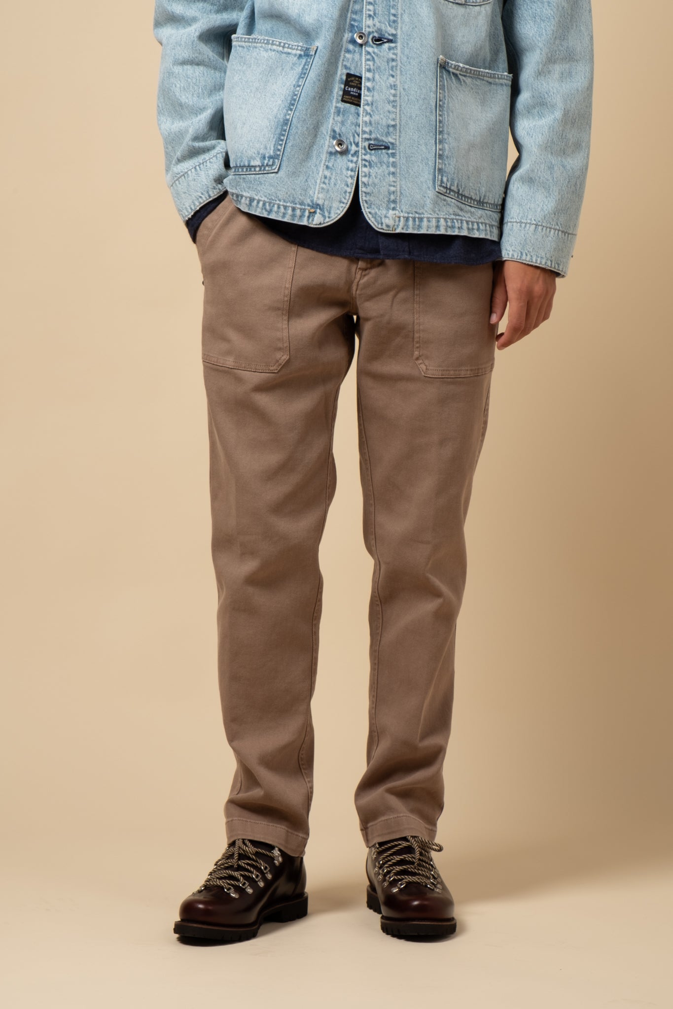 Twill Carpenter Trouser - Khaki Beige