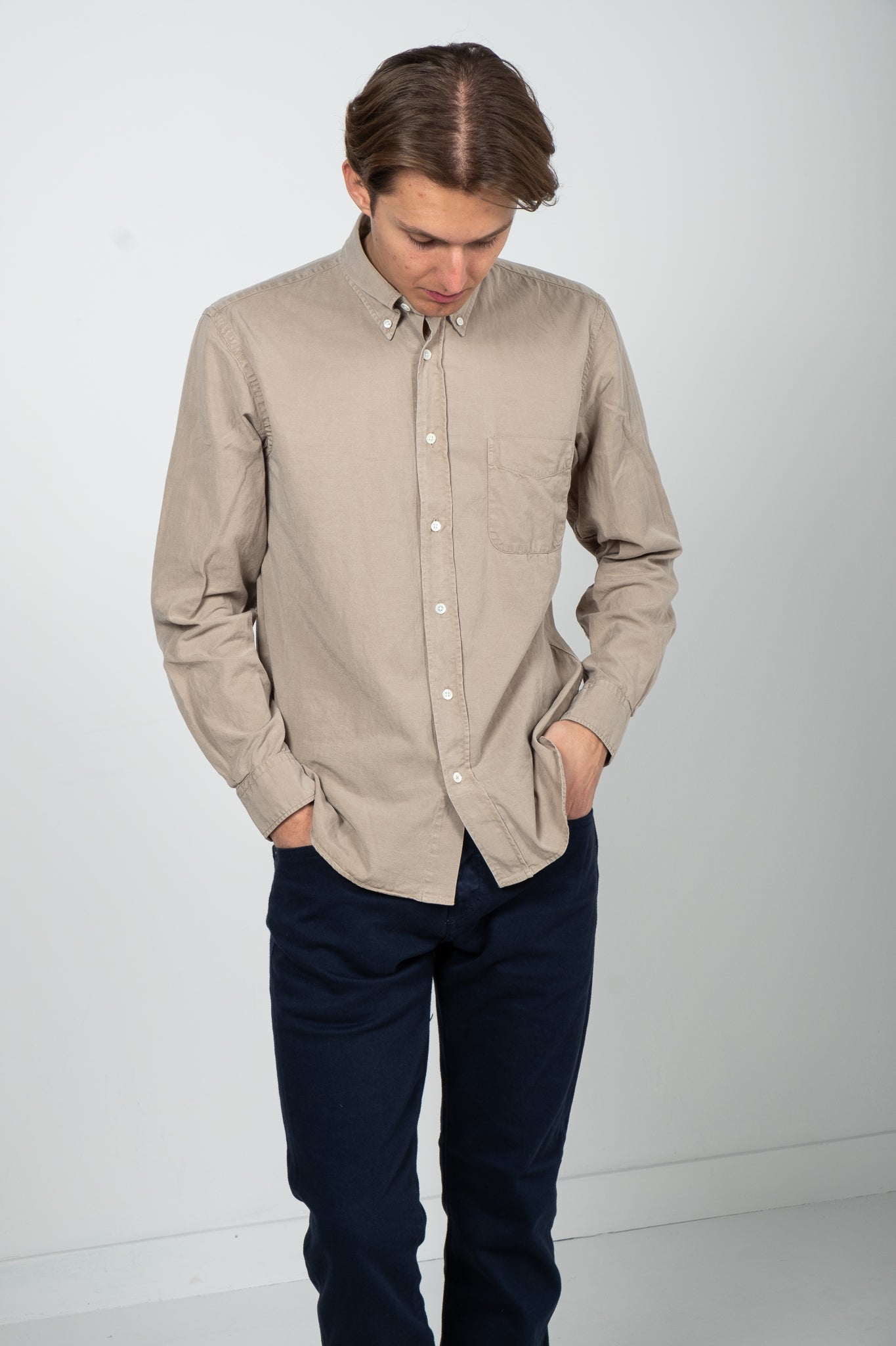 Button Down Shirt - Khaki