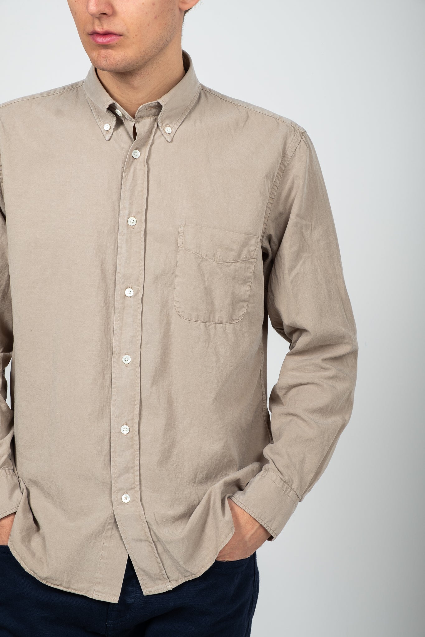 Button Down Shirt - Khaki