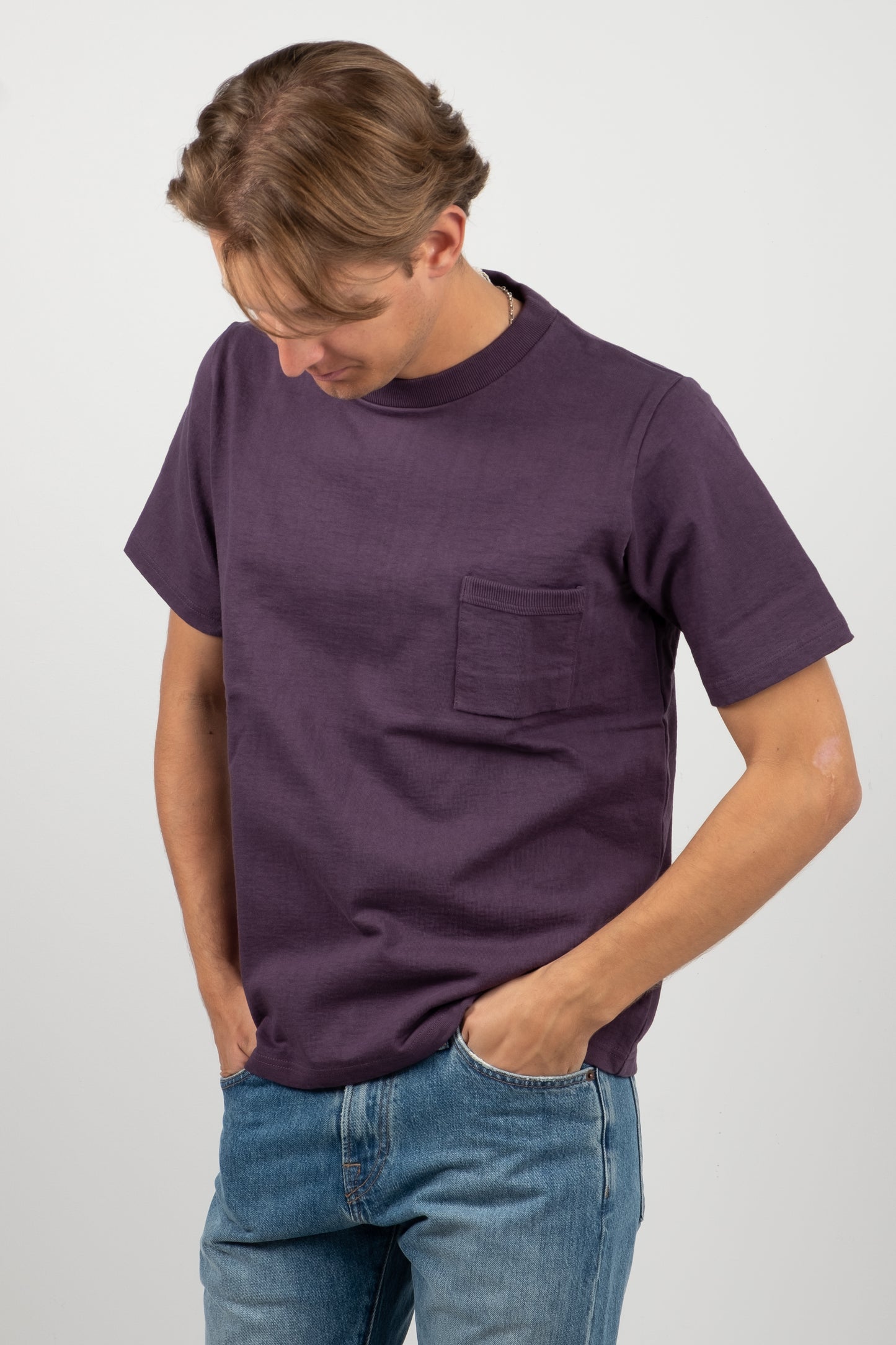 High Density Pocket Tee - Grape