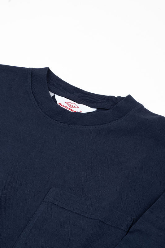 Long Sleeve Pocket Tee - Navy