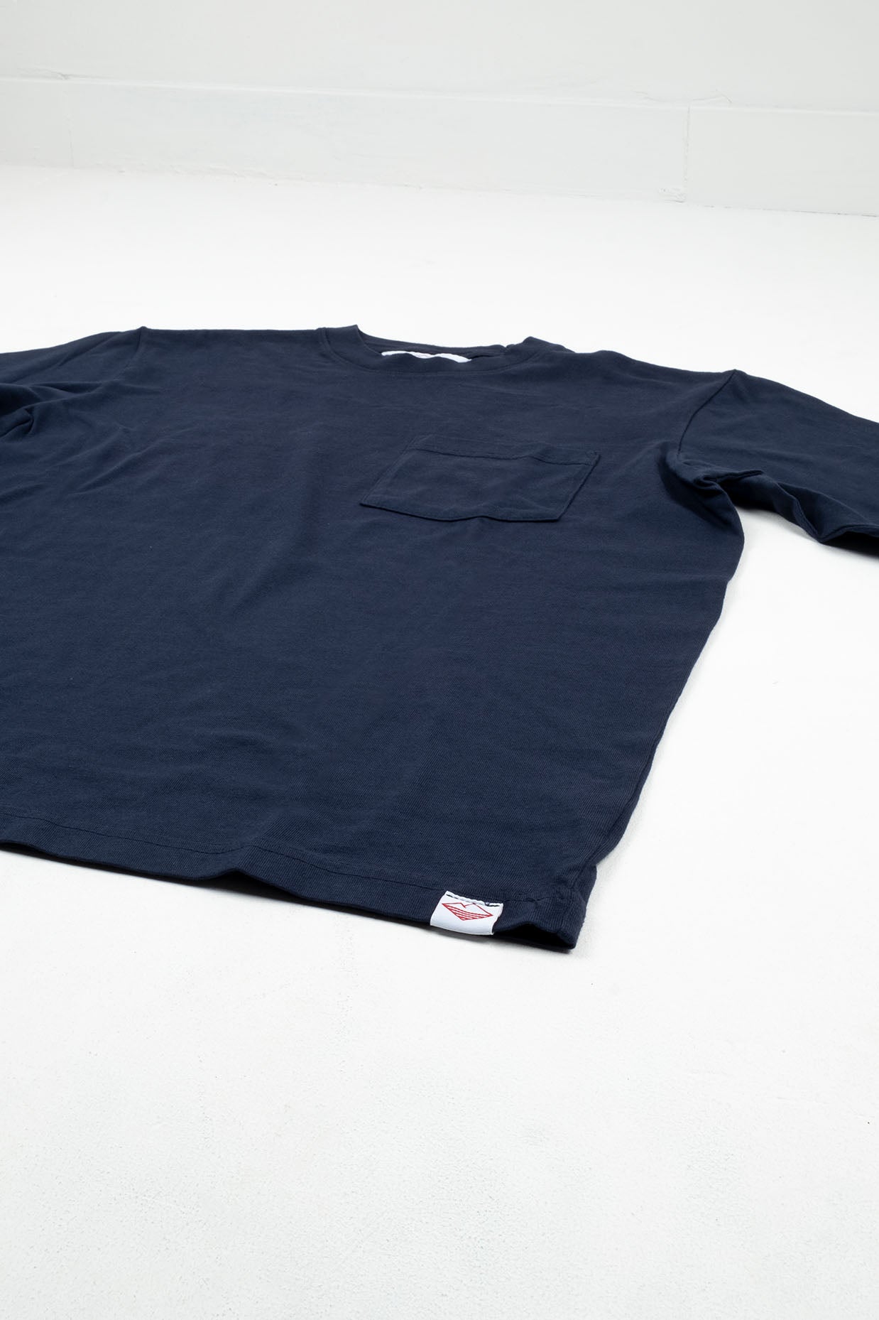 Long Sleeve Pocket Tee - Navy